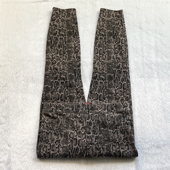 Like New Spanx Taupe Snakeskin Jean-ish Ankle Leggings - Picture 4 of 9
